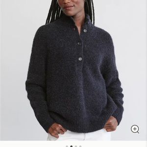 Jenni Kayne boucle button pullover black